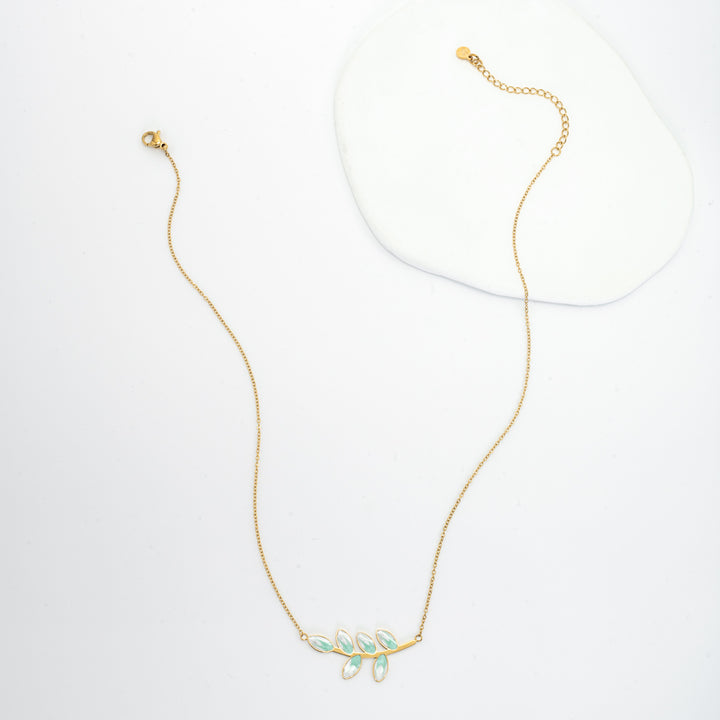 Hope Grows Necklace in Mint