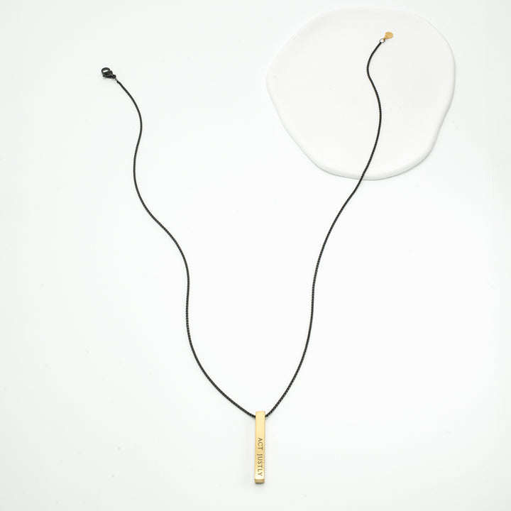 Justice Gold Bar Necklace