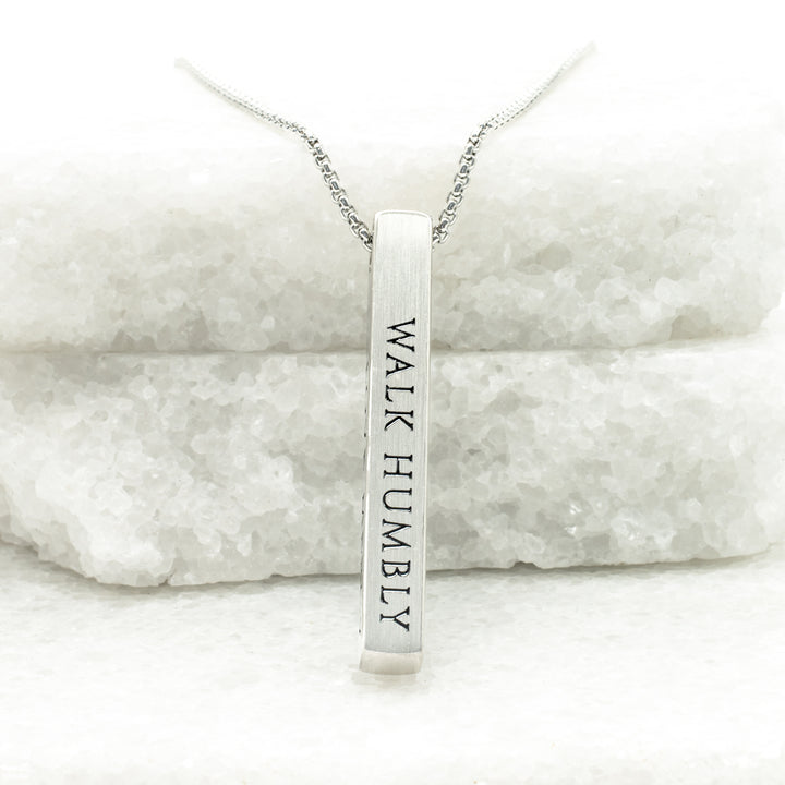 Justice Stainless Bar Necklace