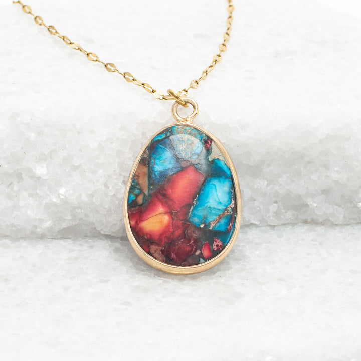 Mosaic Jasper Necklace