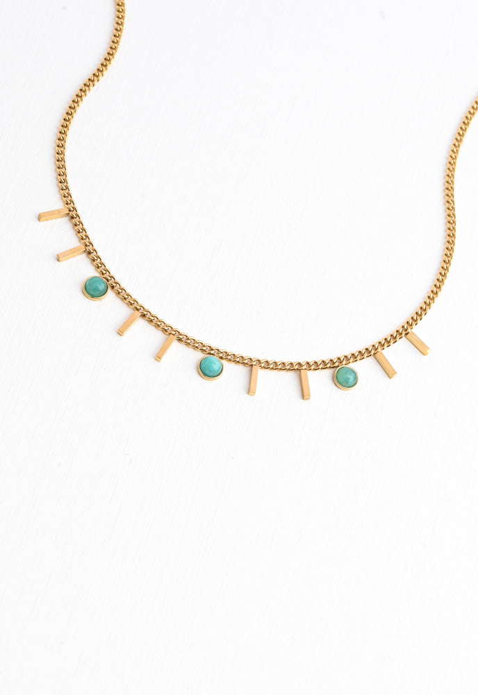 Helio Necklace in Sage