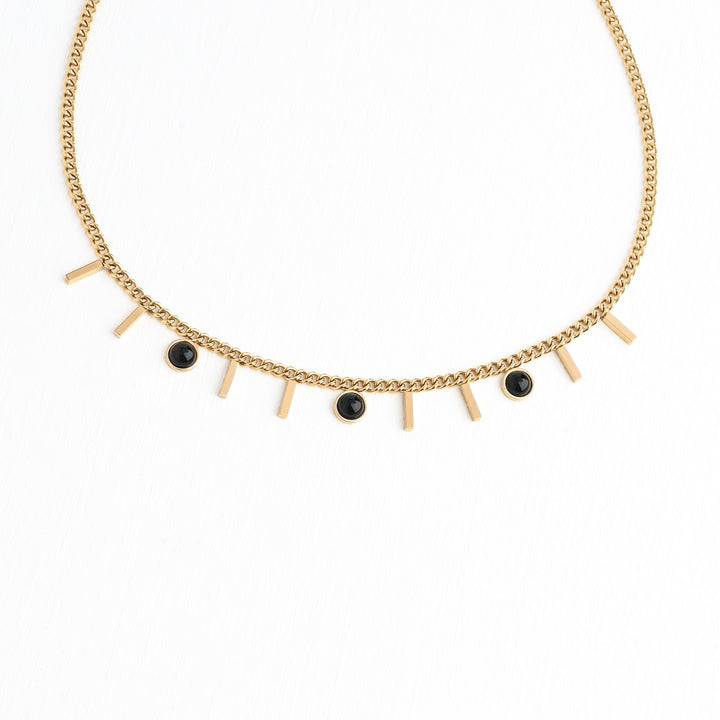 Helio Necklace in Black