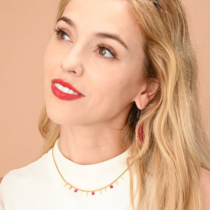 Helio Necklace in Scarlet