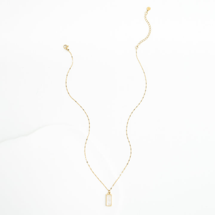 Moonlit Grace Necklace in Gold & Moonstone