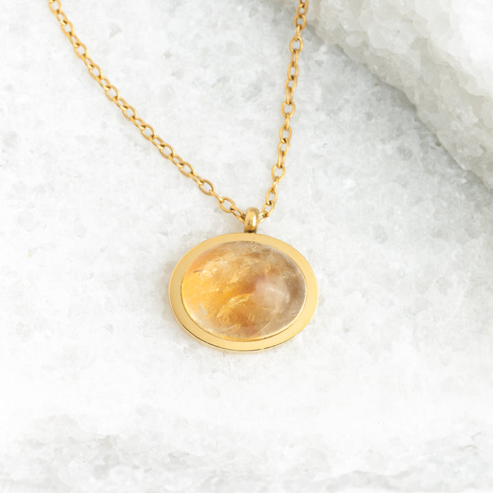 Hopeful Glow Necklace in Citrine