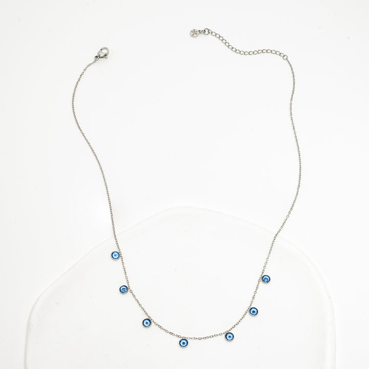 Guiding Lights Necklace in Silver & Blue