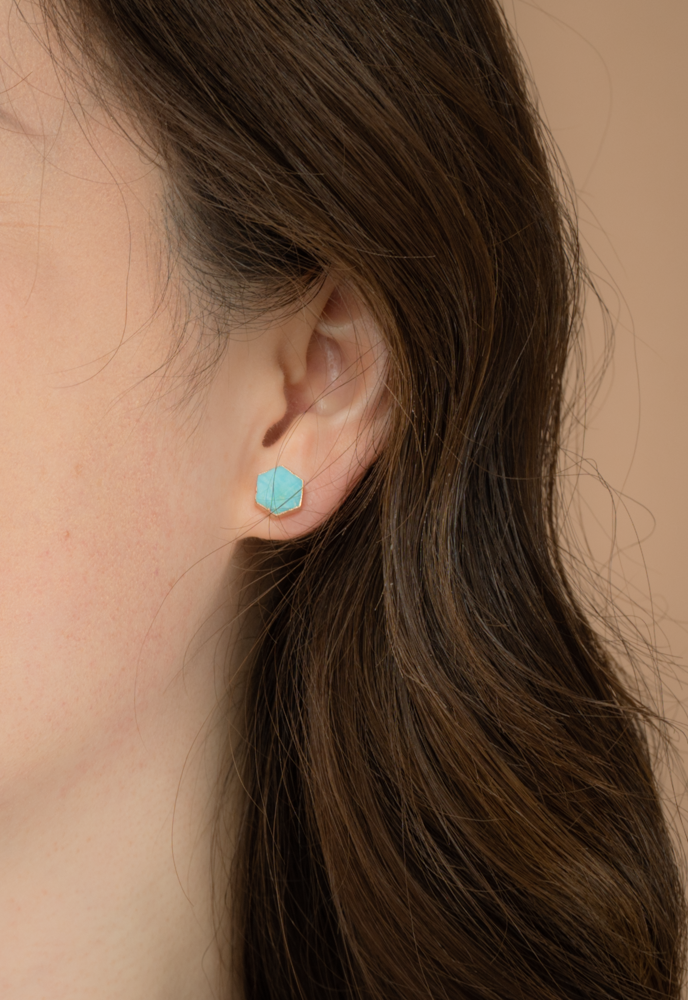 Small 2025 turquoise earrings