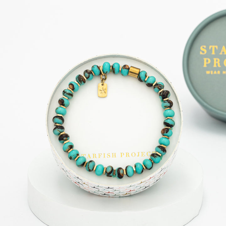 Starfish Project bracelet, jewellery with purpose, bracelets with shades of gold, symbolism for hope, best xmas gifts
