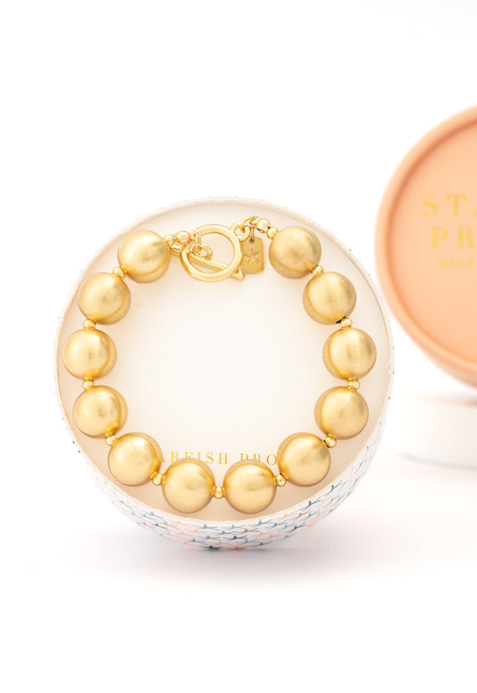 En Vogue Ball Bracelet in Gold