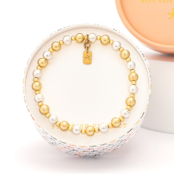 Fusion Two-Toned Beaded Bracelet