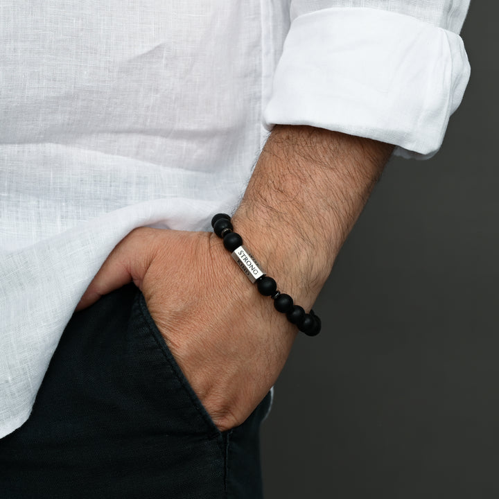 The Pillar Bracelet – Matte Black