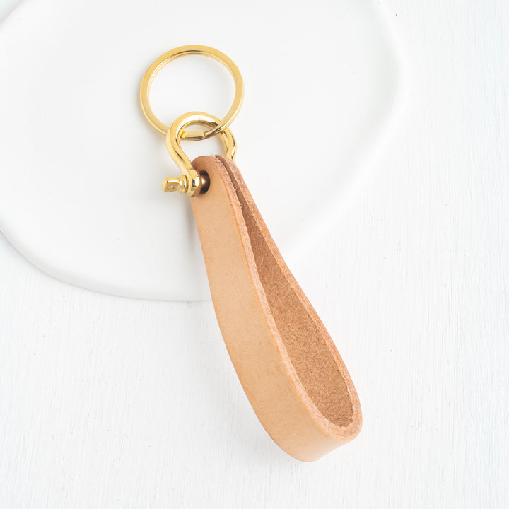 Legacy Keychain in Brown Leather