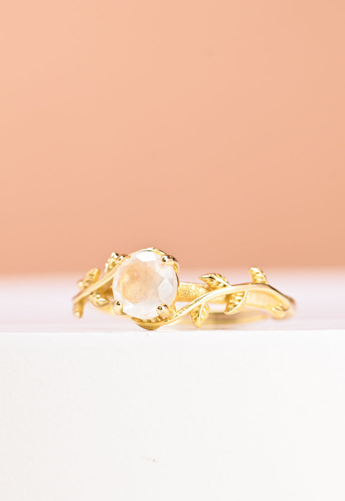 Enchanted Vine Moonstone Ring