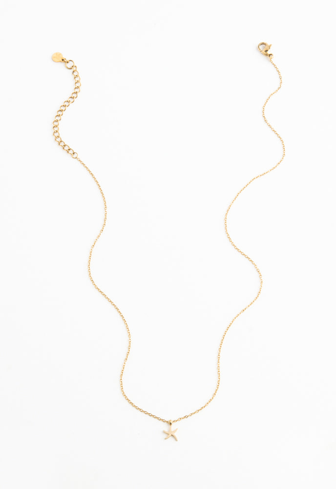 Community Gold Starfish Pendant Necklace Set