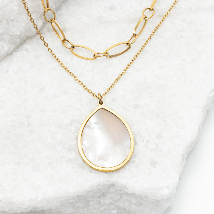 Holly Layered Mother-of-Pearl Necklaces