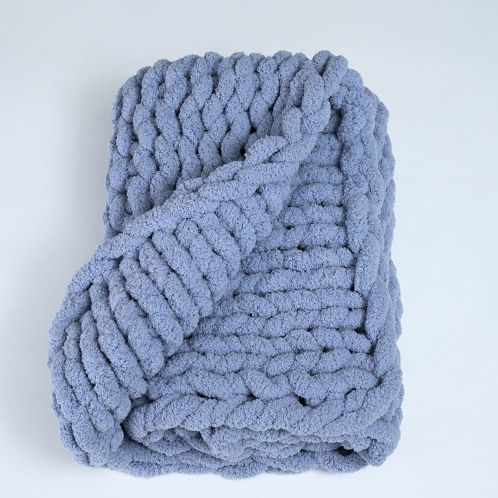 Woven Together Baby Blanket in Blue