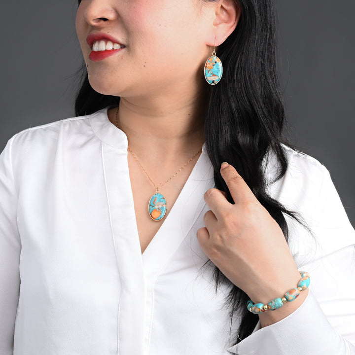Sierra Bloom Turquoise Emperor Stone Gift Set