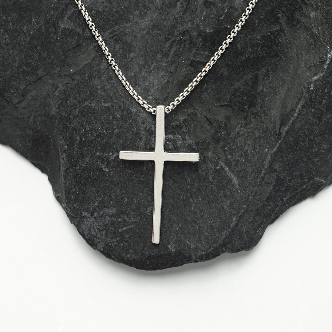 The Classic Cross Necklace in Sterling Silver