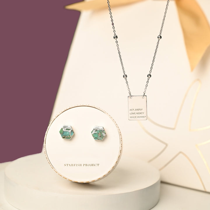 Act Justly Sterling Silver Gift Set