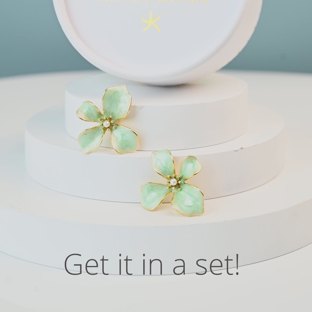 Hope in Bloom Ring in Mint